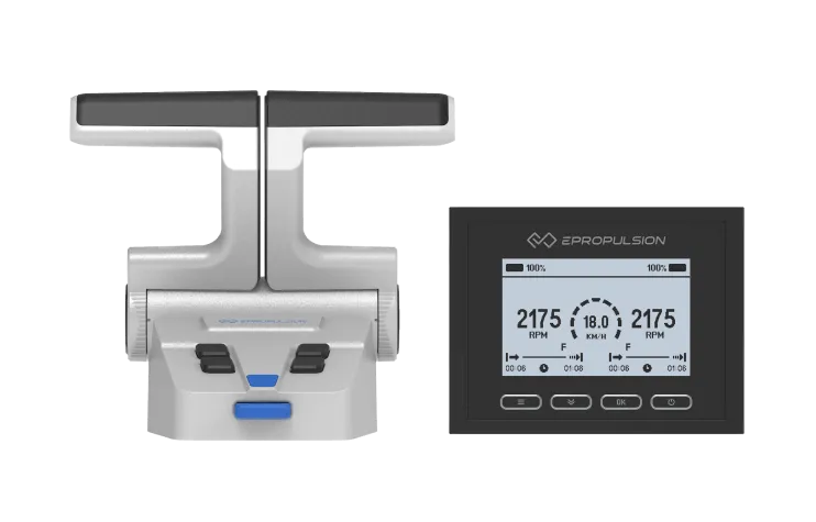 双操控制器-电动船外机-电动吊仓推进器-V8哈希科技