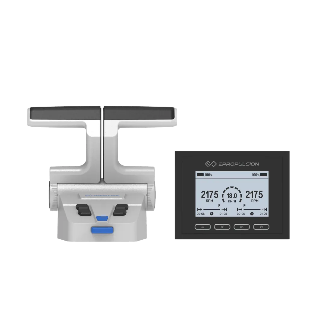双操控制器-电动船外机-电动吊仓推进器-V8哈希科技