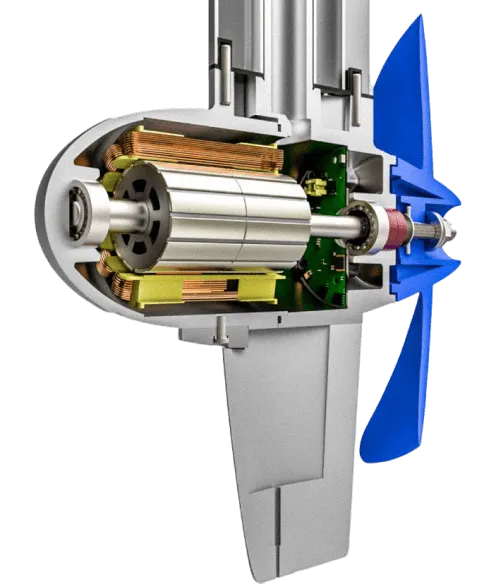 Pod系列电动吊仓推进器直驱设计-V8哈希科技